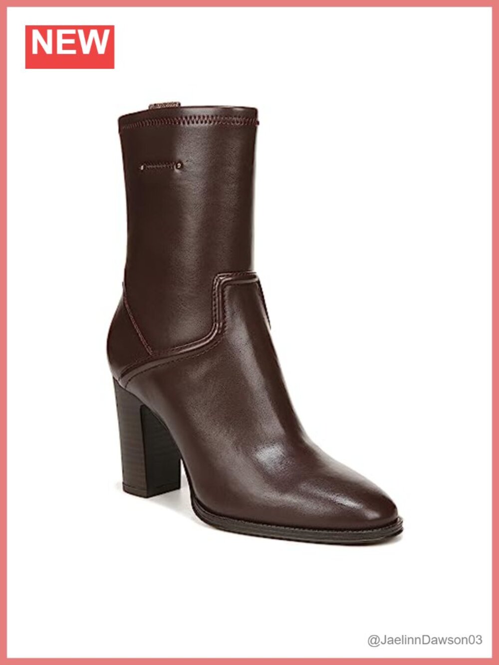 Ankle Bootie Faux Leather Block Heel Buckle Zip Comfort Boot